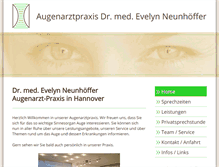 Tablet Screenshot of dr-neunhoeffer.de